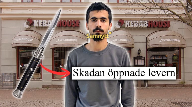 Artikelbild för artikeln: Syrisk knivman försökte döda svenskar under nyårsnatt: "Öppnade levern"