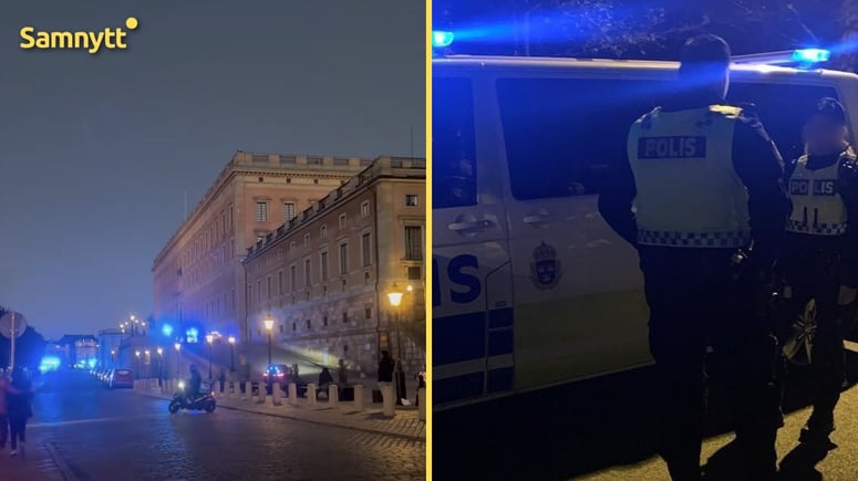 Artikelbild för artikeln: Knivman ville bli skjuten vid Kungliga slottet - sköts av polis