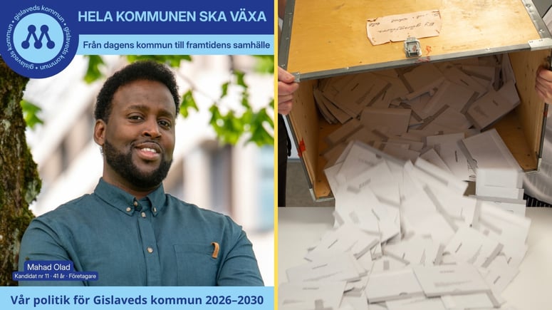 Artikelbild för artikeln: Somalisk kryssraket i Småland pekas ut för valfusk: "Kändes inte som ett fritt val"