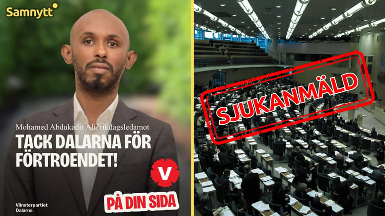 Artikelbild för artikeln: Efter misstänkta valfusket: V-somaliern sjukanmäld - duckar polisförhör