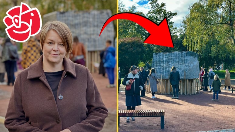 Artikelbild för artikeln: Nu ska rasism bekämpas med granitblock och 168 bronsstavar - för 2,8 miljoner