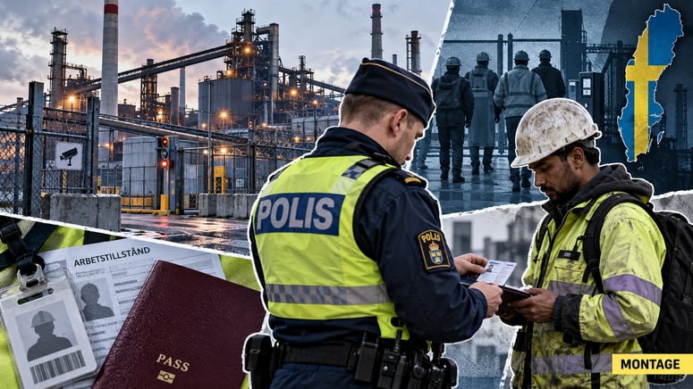 Artikelbild för artikeln: Polisen varnar: Okänd arbetskraft vid känsliga industrier