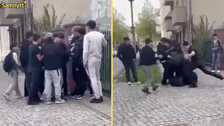 Artikelbild för artikeln: VIDEO: Migrantgäng rånmisshandlar elev - sparkar mot huvudet