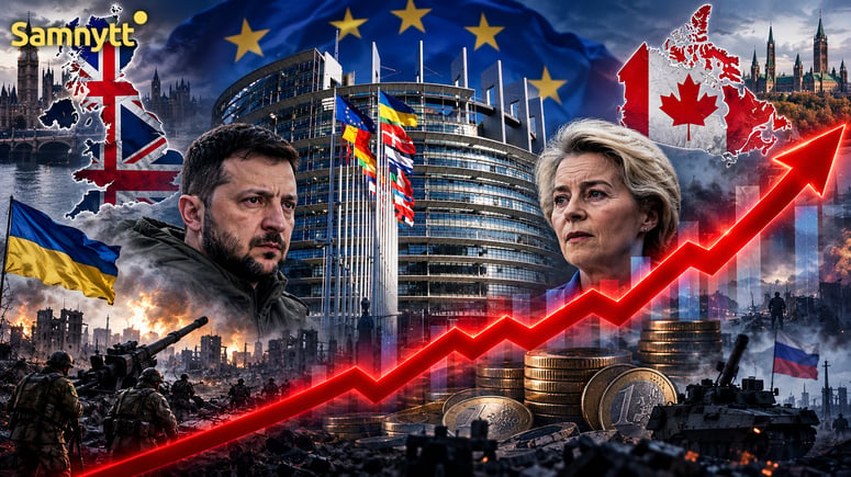 Artikelbild för artikeln: EU planerar årsbudget på över 200 miljarder euro – Ukraina kräver ytterligare 70 miljarder