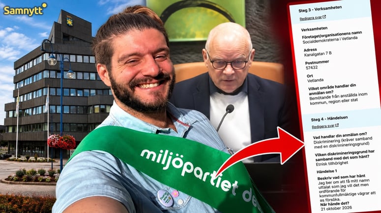 Artikelbild för artikeln: Uttalade MP-politikerns namn fel - DO-anmäls för etnisk diskriminering