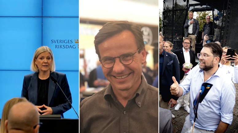 Artikelbild för artikeln: Tidöpartierna går om de rödgröna i ny mätning