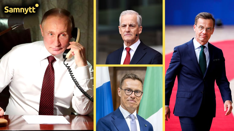 Artikelbild för artikeln: Norge och Finland talade med Putin – då rasade Kristersson: Direktkontakt riskerar att splittra