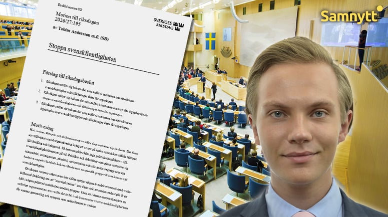 Artikelbild för artikeln: SD-motion: Erkänn svenskfientlighet och ta fram nationell åtgärdsplan